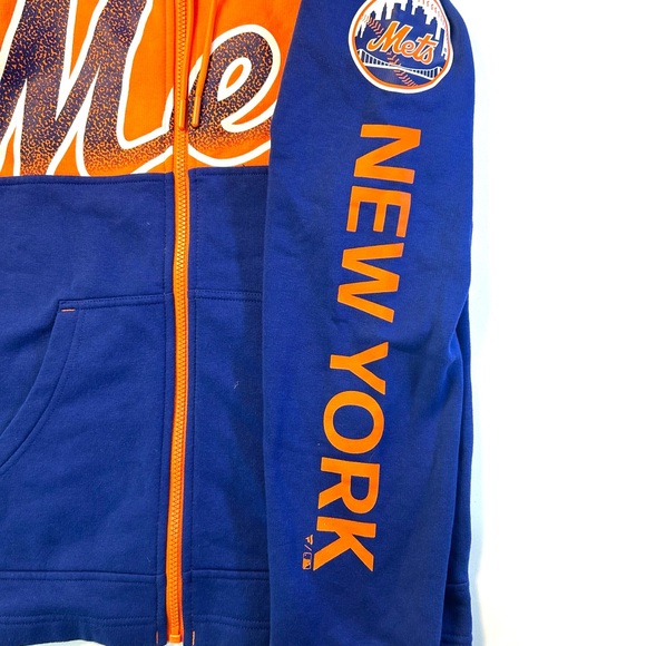 Fanatics Orange and Blue Mets Zip-Up Hoodie - Picture 4 of 8